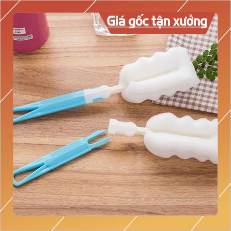 Que Rửa Cốc, Bình Sữa Mút Tiện Dụng - Que Rửa Cốc Bọt Biển (Nhiều Màu)
