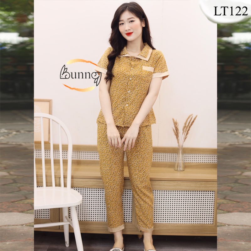 [Bunny]ĐỒ BỘ MẶC NHÀ LỤA HÀN MỀM MỊN, QUẦN ÁO NỮ MÙA HÈ MÁT