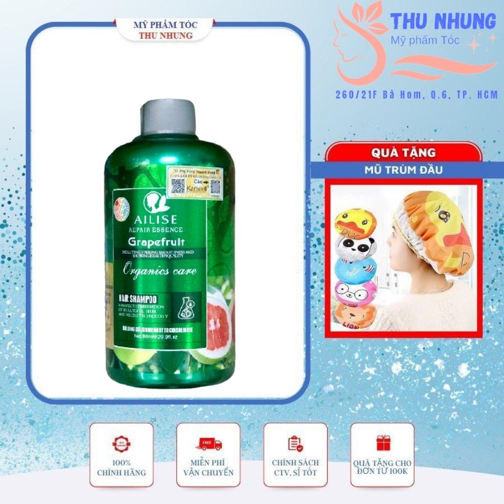 [+Tặng mũ trùm][HCM]dầu gội bưởi Grapefruit AILISE siêu mượt ngăn rụng kích thích mọc tóc 850ml (UK)