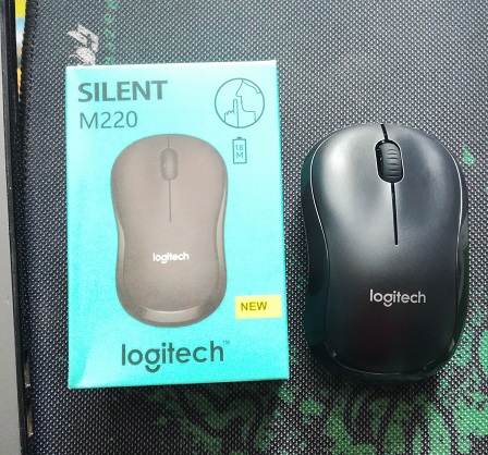 Chuột không dây Logitech M220 silent kèm pin