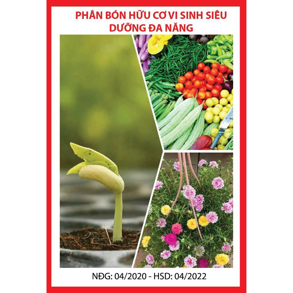 Phân bón hữu cơ vi sinh siêu dưỡng đa năng