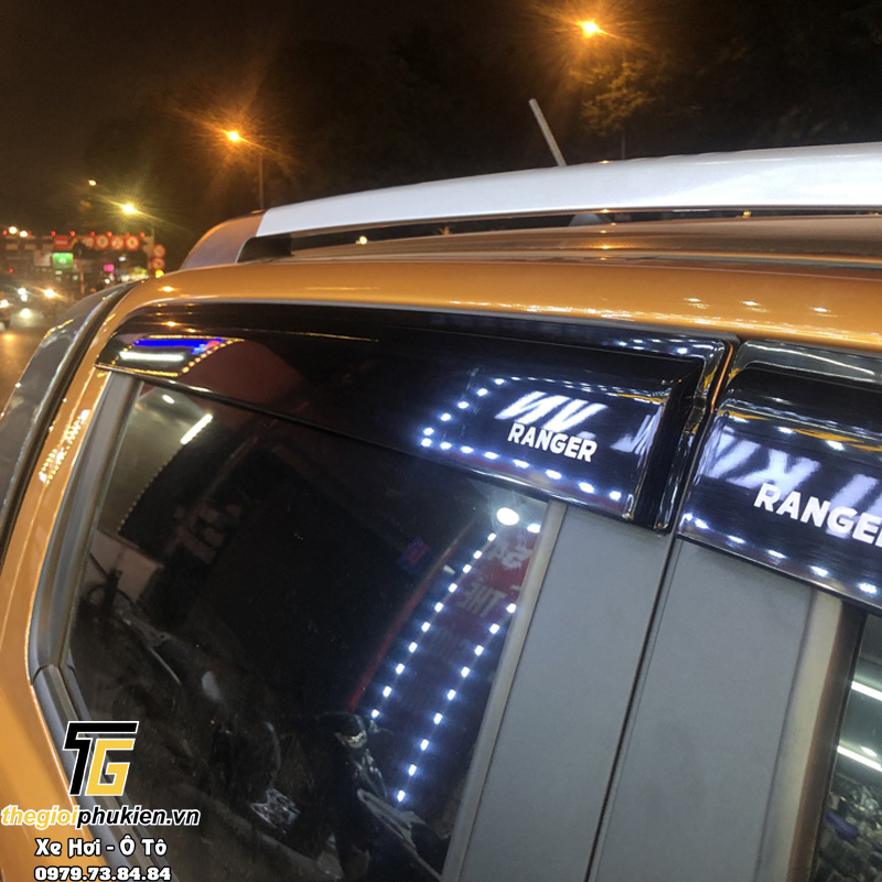 Bộ vè che mưa ABS Ford Ranger 2023 cao cấp