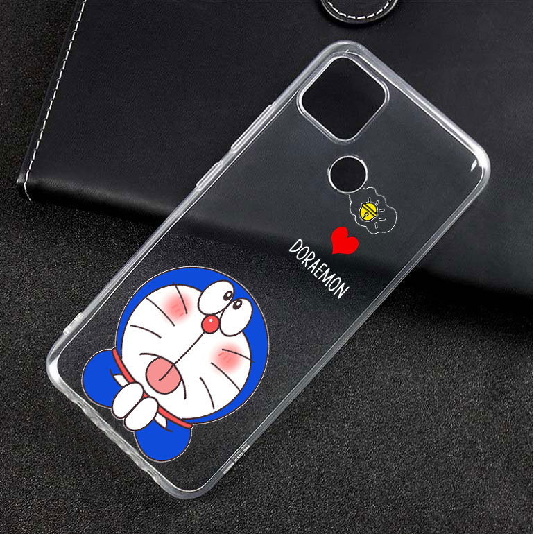 Ốp lưng dẻo trong in hình doremon cho OPPO A15
