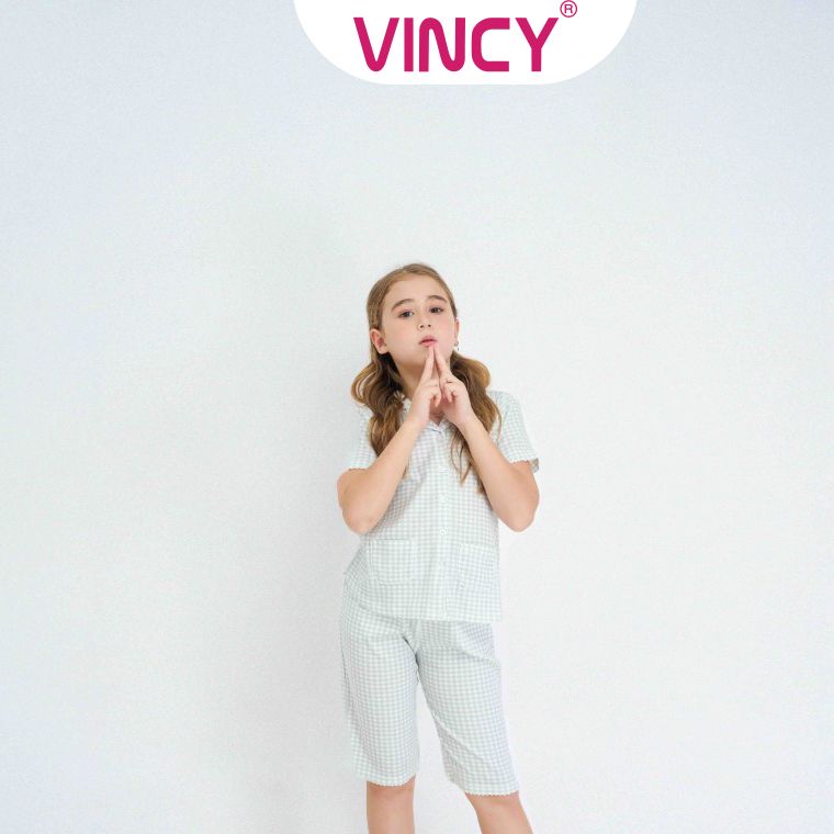 [Mua 3 giảm 20%, mua 2 giảm 15%] Bộ Đồ Thun Lửng Bé Gái Vincy KTL022W11