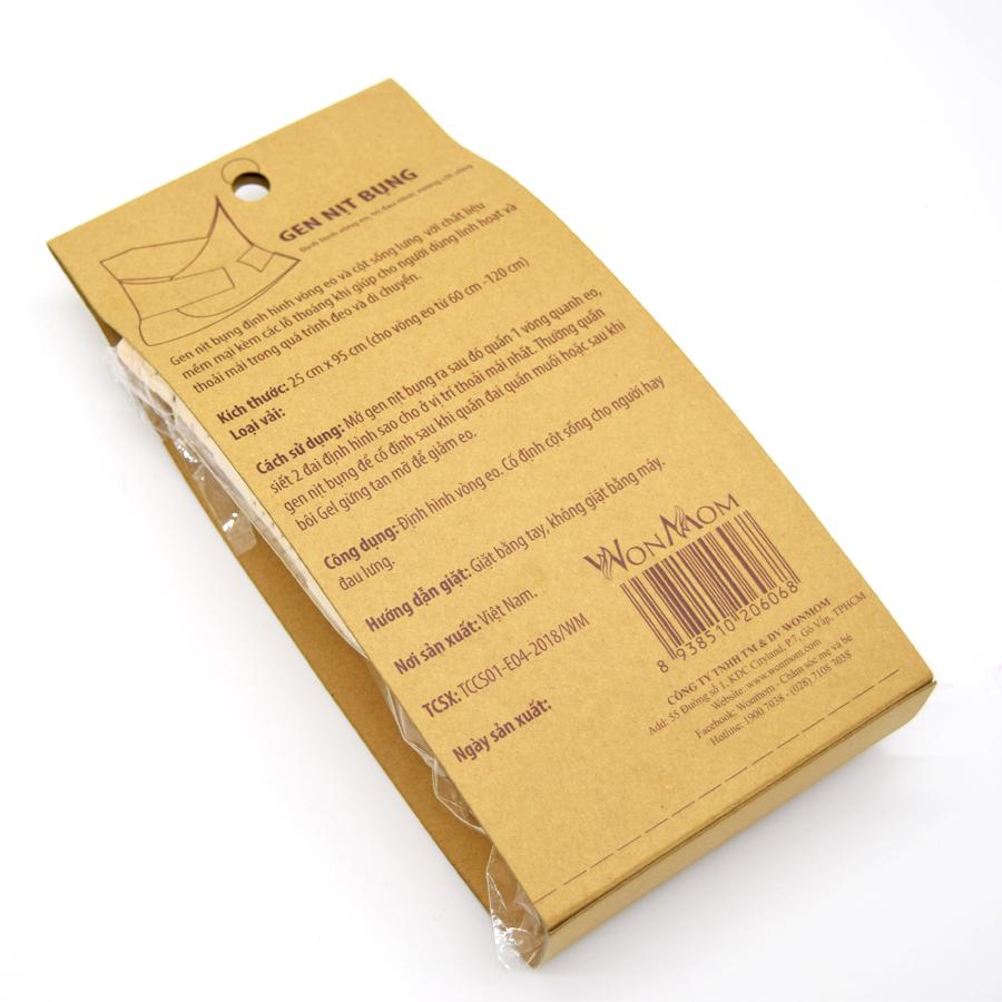 Đai gen nịt bụng định hình eo thon Wonmom E004 100g (Màu da)