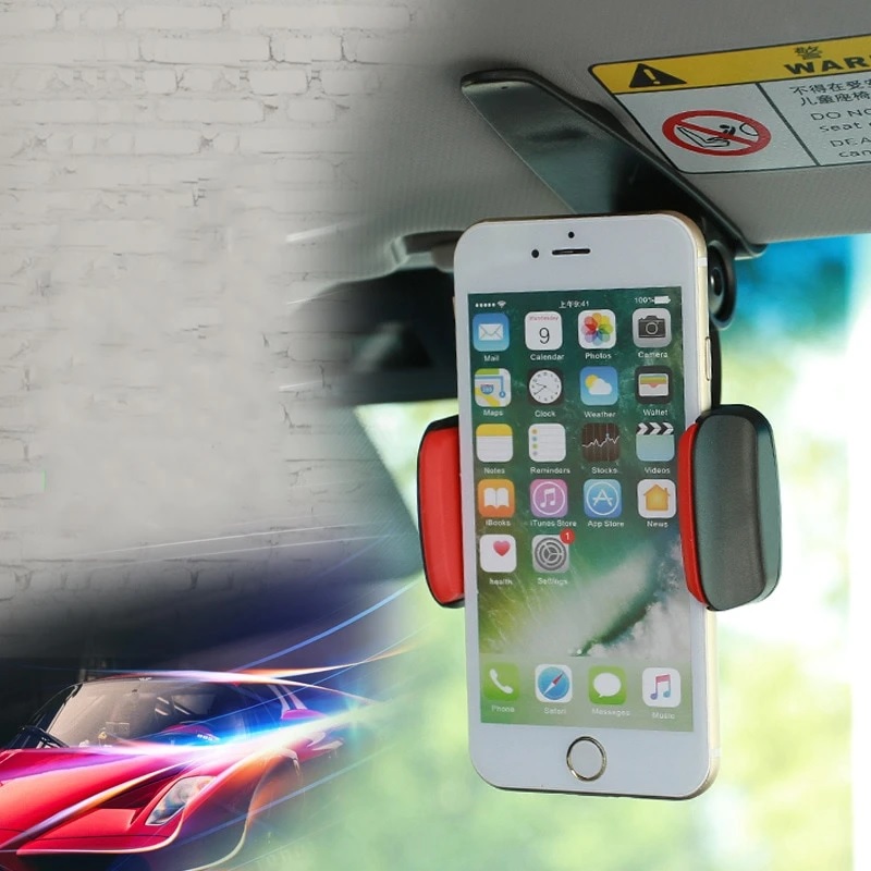[Lấy mã giảm thêm 30%]Giá Đỡ Kẹp Điện Thoại Gắn Kính Chắn Nắng - Tích Hợp Xoay 360 Độ Tiện Lợi Khi Dùng Trên Ô Tô