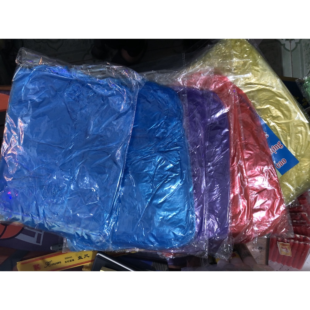 Combo 100 Áo mưa mỏng đẹp dùng 1 lần