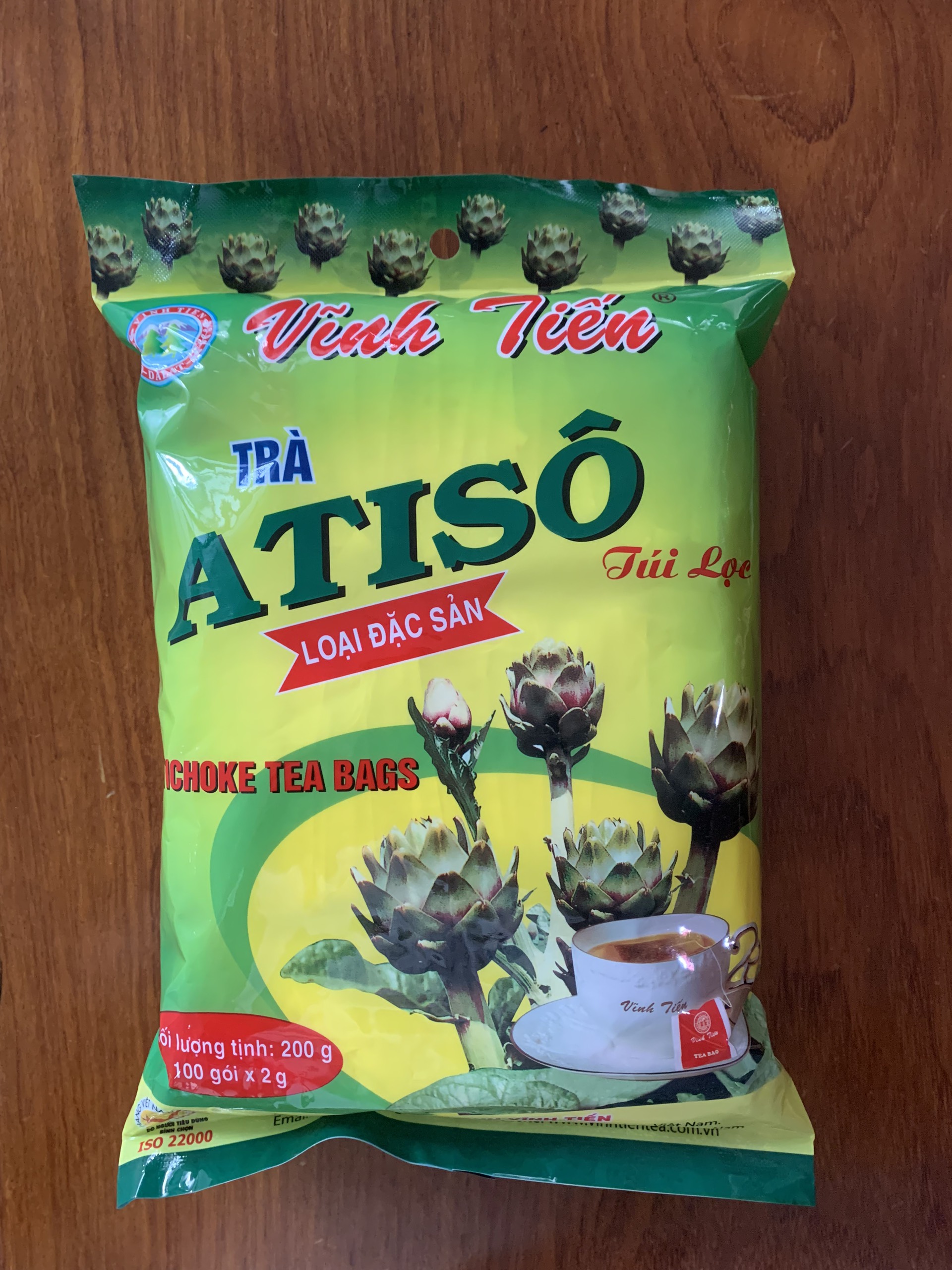 Trà Atiso Đà Lạt Atiso Vĩnh Tiến ( 100 gói x 2g )