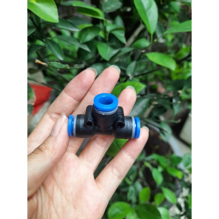 Đầu nối chữ T - đầu nối chia 3 PE nối ống 8mm sử dụng trong hệ thống phun sương