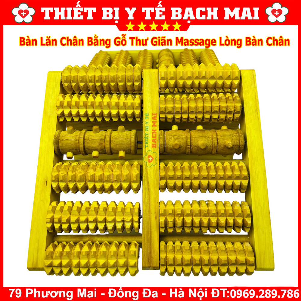 Lăn Chân Gỗ Massage Thư Giãn Giảm Stress