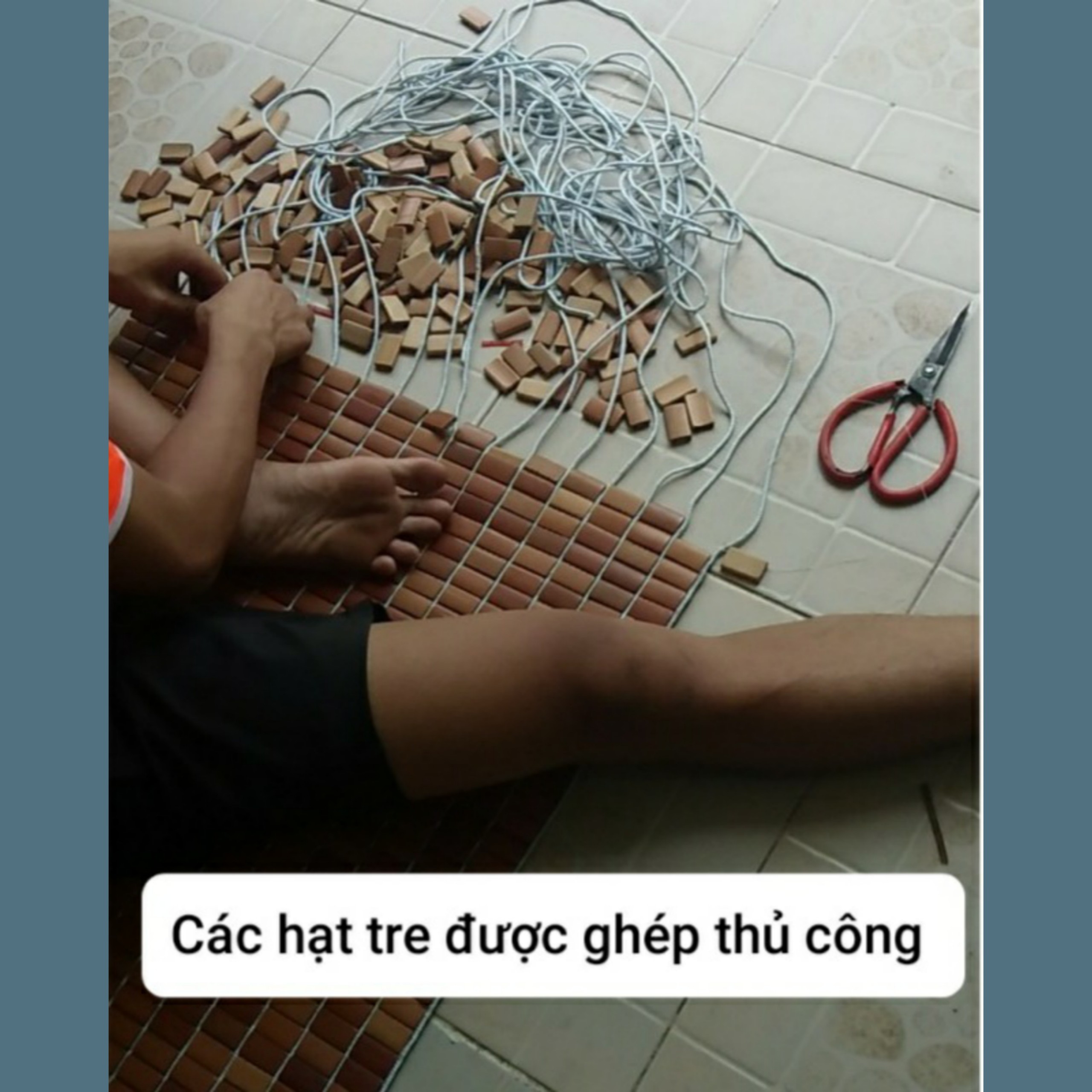 CHIẾU TRE HẠT CỰC LỚN 1M5 x 1M85 ĐAN THỦ CÔNG