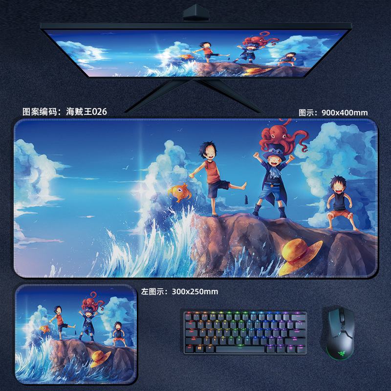 Lót chuột one piece luffy size 300x250x3mm