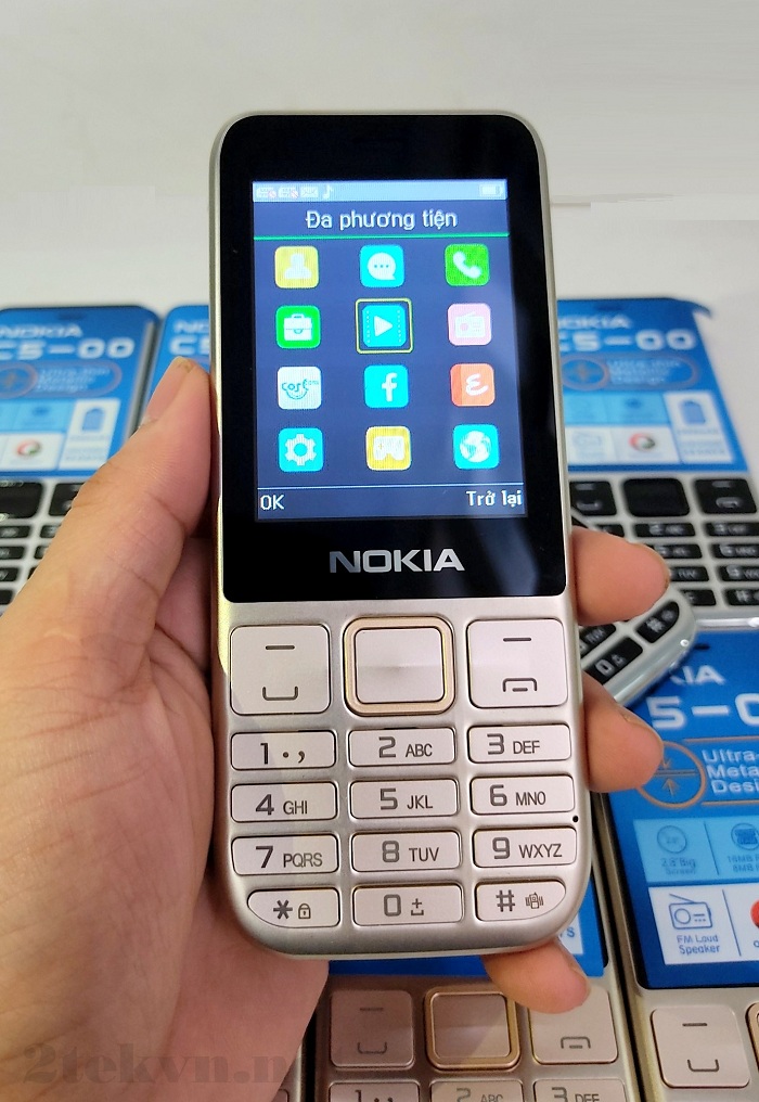 Điện thoại Nokia C5-002 Sim, pin khủng,loa to, thích hợp người lớn tuôi