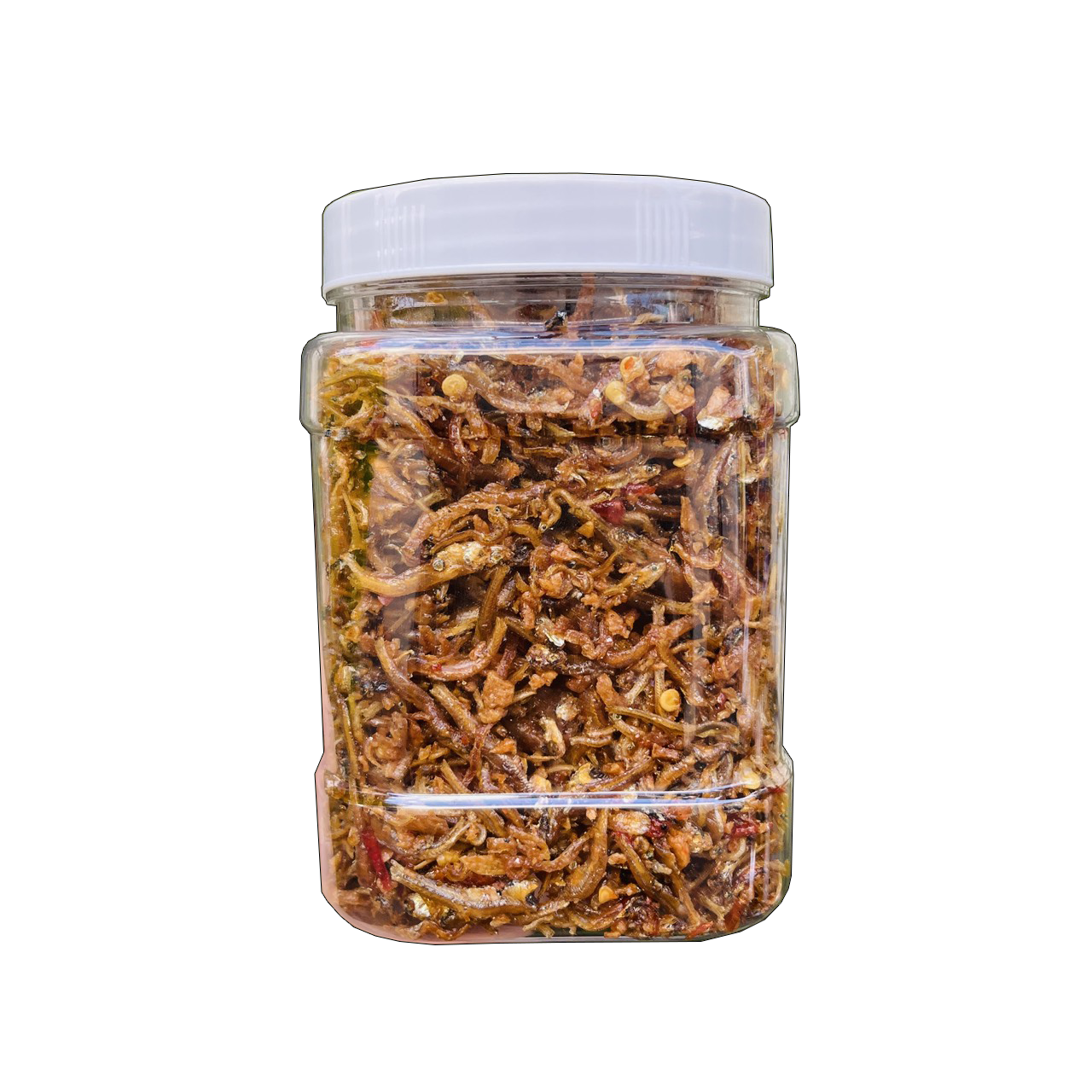 Cá Cơm Rim Tỏi ớt Lon 500gram
