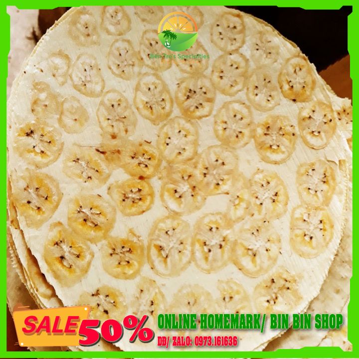[10 Bánh] Bánh phồng mì dán chuối Sơn Đốc- đồ ăn vặt