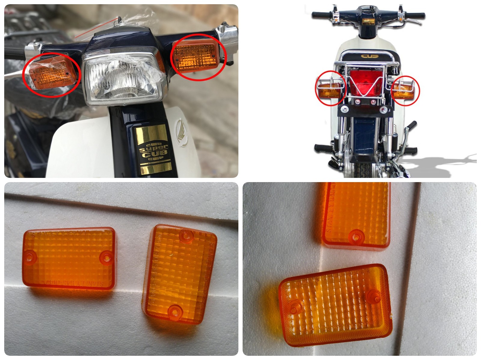 Nắp Đèn Xi Nhan xe Cup 82