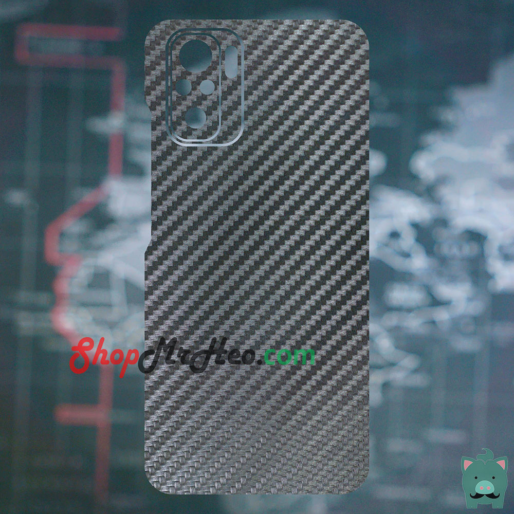 [HCM]Skin Dán Mặt Sau Lưng Vân Nhôm Xiaomi Redmi Note 10 - Redmi Note 10 Pro