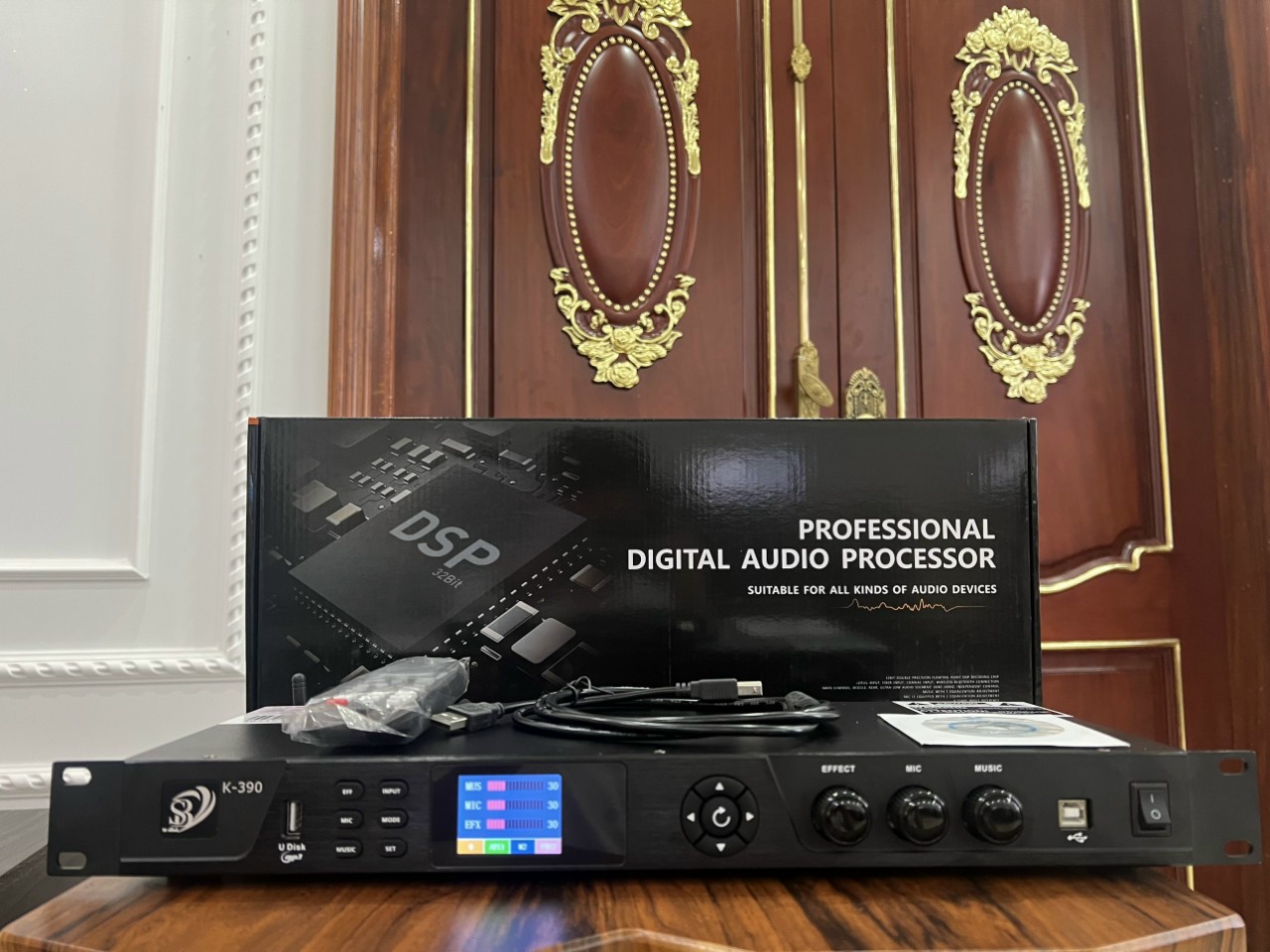 Vang Cơ Số AUDIO K390 Hiệu Ứng Âm Thanh Mượt Mà Cuốn Hút Delay Và Reverb Sống Động Không Méo Tiếng Chống Hú Rít Tuyệt Đối Đầy Đủ Kết Nối BH 12 THÁNG