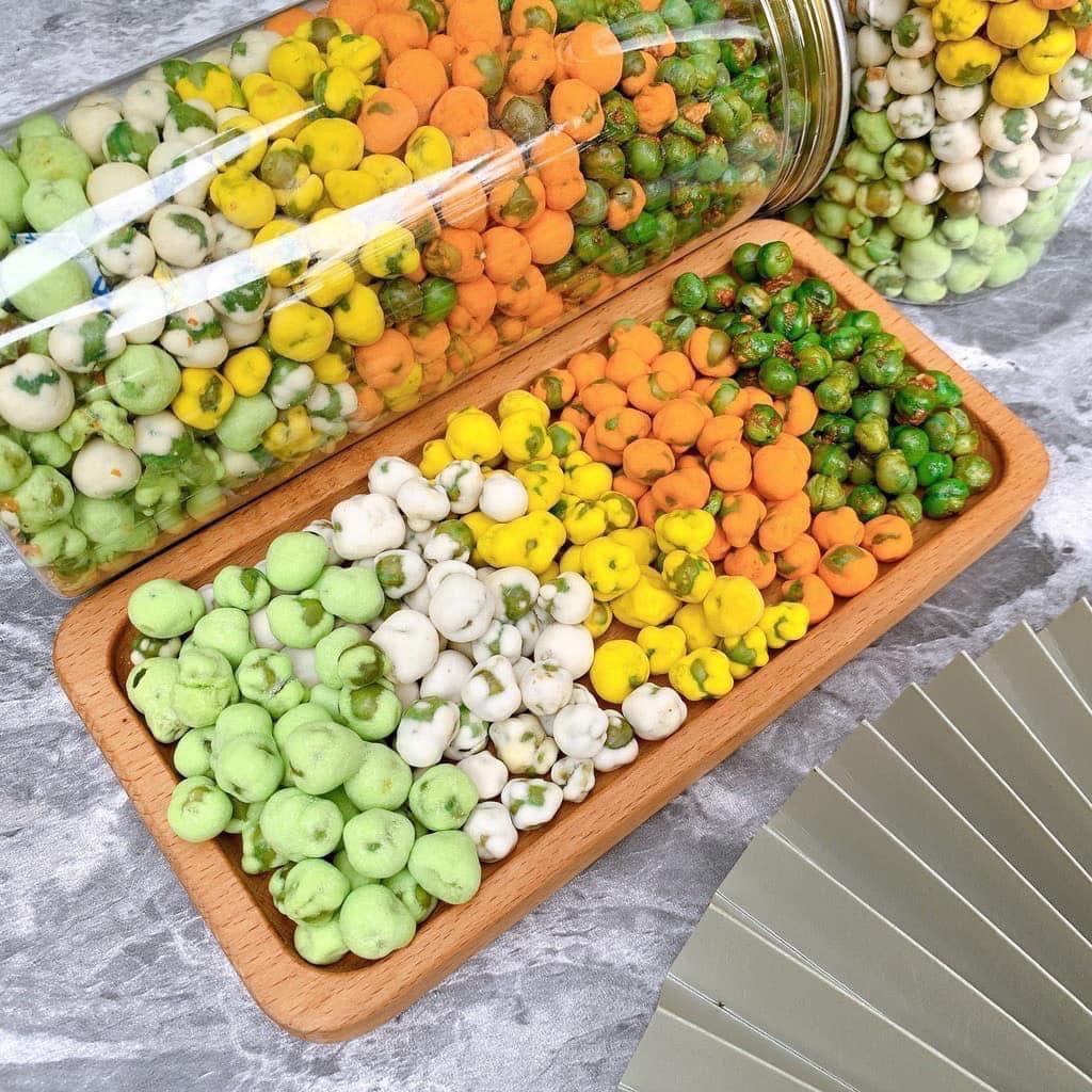 Combo 2 hộp Đậu Mix  vị ( hà lan wasabi, đậu sữa, đậu hà lan tỏi ớt, đậu vị sầu riêng,đậu phô mai)- 450gr/hộp.