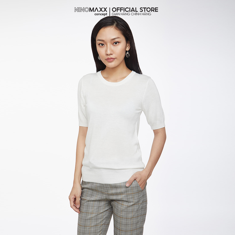 N&M Áo sweater Basic Nữ tay ngắn 1905013