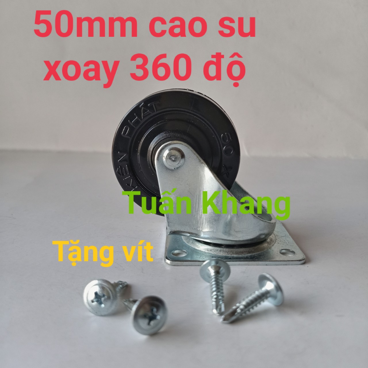 Bánh xe 50mm cao su