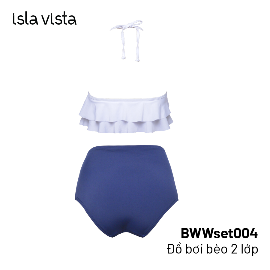 [Isla Vista] Đồ bơi nữ 2 mảnh nhấn bèo  size M