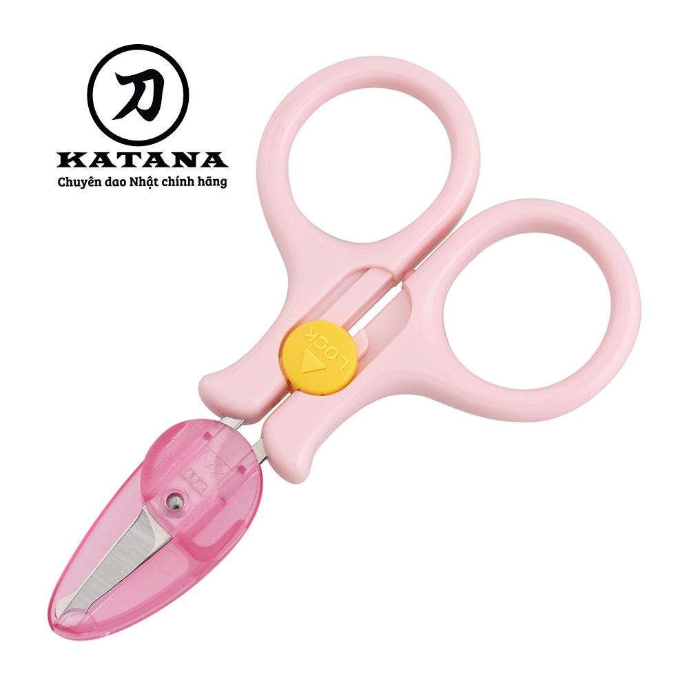 Kéo cắt móng tay cao cấp Nhật trẻ em KAI KF0113 (màu hồng)