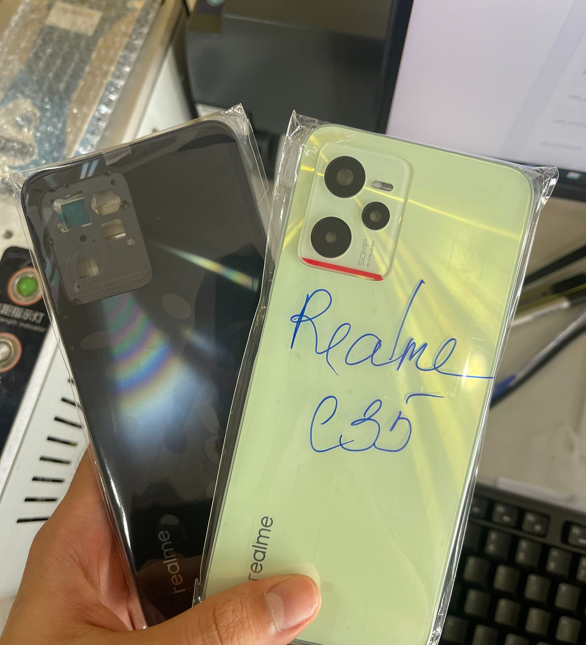 Bộ vỏ Realme C35 hàng chuẩn hãng
