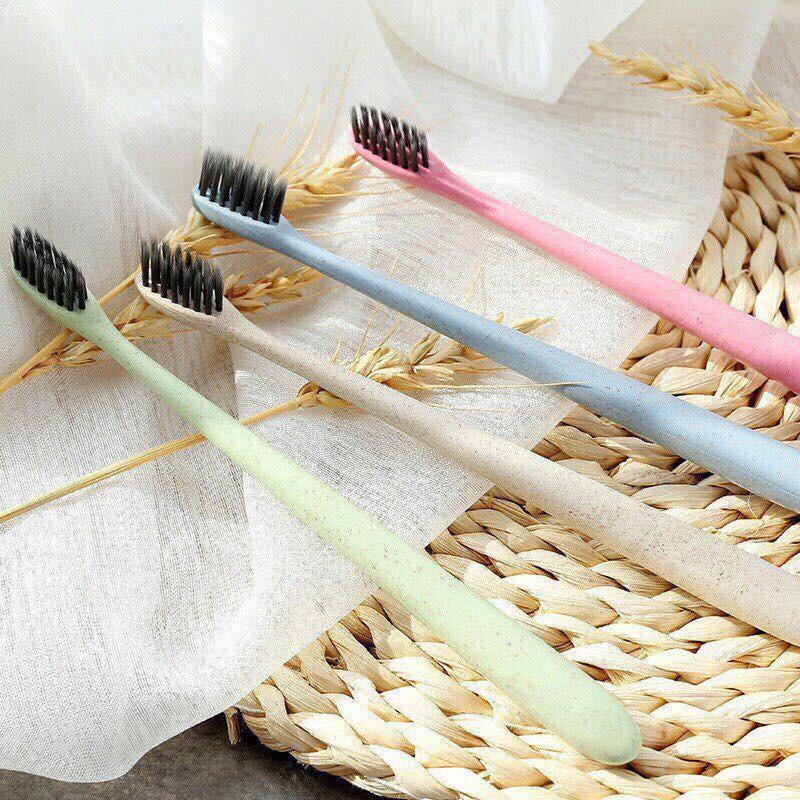 combo 5 Bàn chải đánh răng làm từ than tre hoạt tính và lúa mạch hap2254