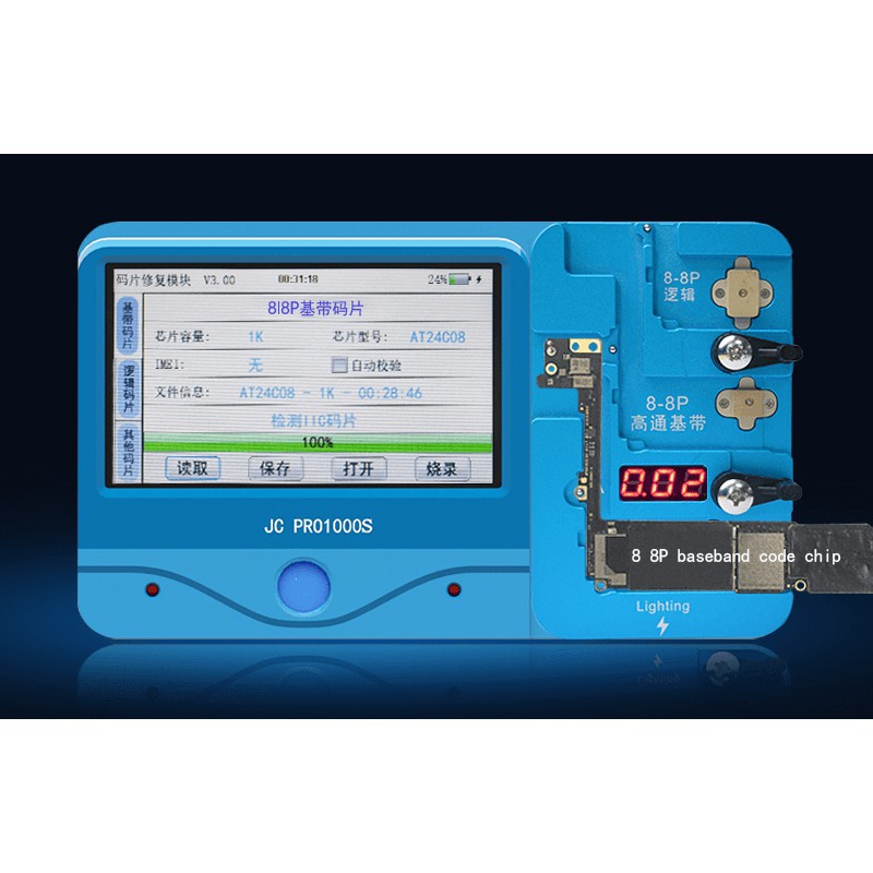 Đế JC đọc/ghi Eeprom (Logic và Baseband) cho iPhone 8/8P