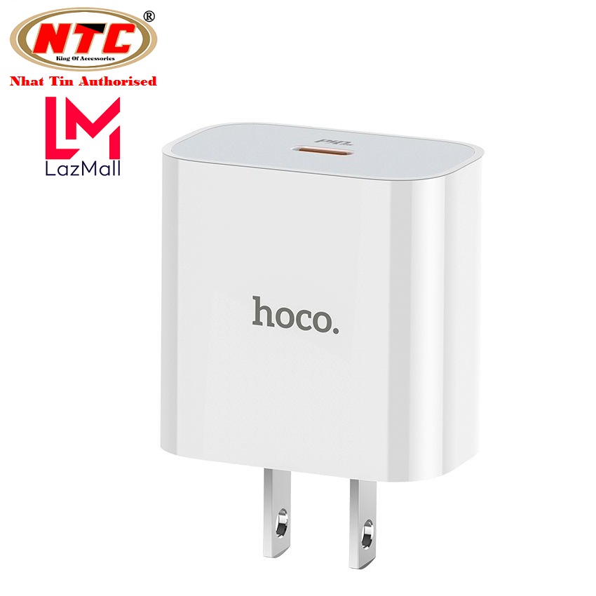 Cốc sạc nhanh chân dẹt hoco c76 plus hỗ trợ type-c pd20w - nhat tin authorised store
