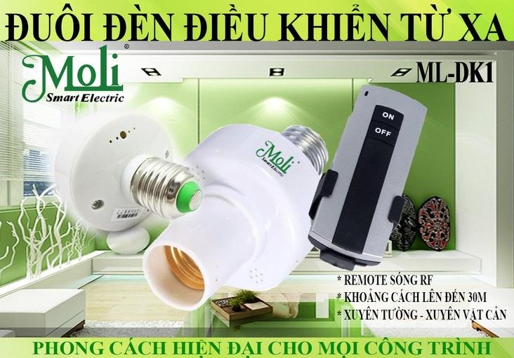 Đuôi đèn có remote điều khiển từ xa