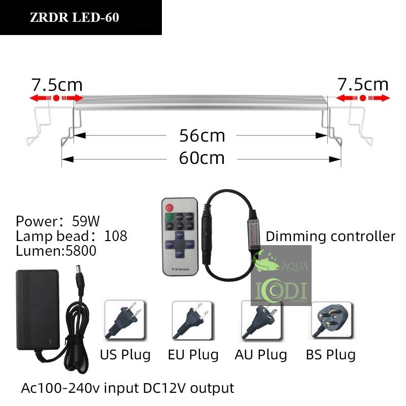 Đèn bể cá WYIN ZRDR LED-60
