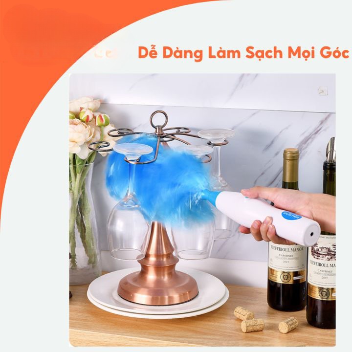 Chổi Quét Bụi Tĩch Điện Tự Động Xoay 360 Độ, Chổi Lau Bụi Spin DUSTER Thông Minh Đa Năng Chức Năng, Lau Đồ Gỗ, Bàn Thờ, Máy Tính, Ô tô Tiện Lợi, Chổi Lông Gà, Chổi Phất Trần, Dụng Cụ Vệ Sinh Lau Chùi Nhà Cửa  - Giadungbv247