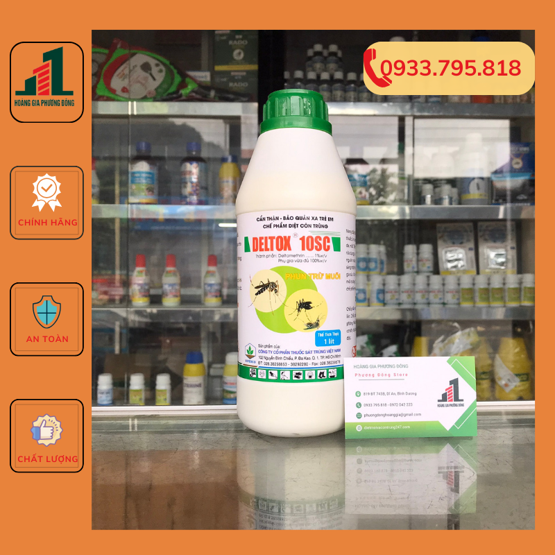 Thuốc diệt muỗi và côn trùng Deltox 10SC - Chai 1 lít