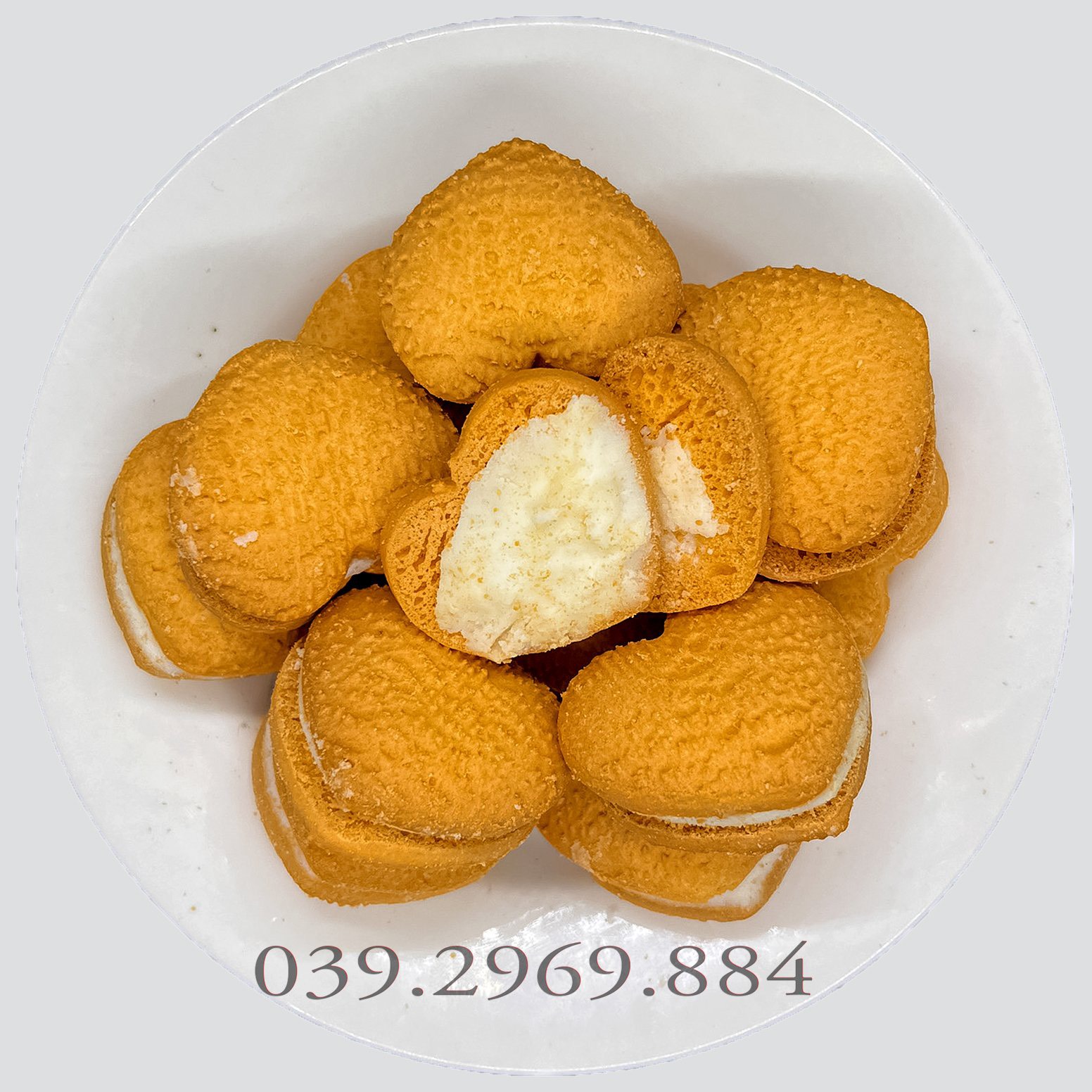 Bánh quy trái tim nhân kem sữa thơm béo 250g/ 500g/ 1kg