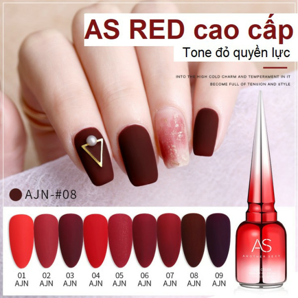 [HCM]Sơn gel As mã AJN 15ML - chai đỏ