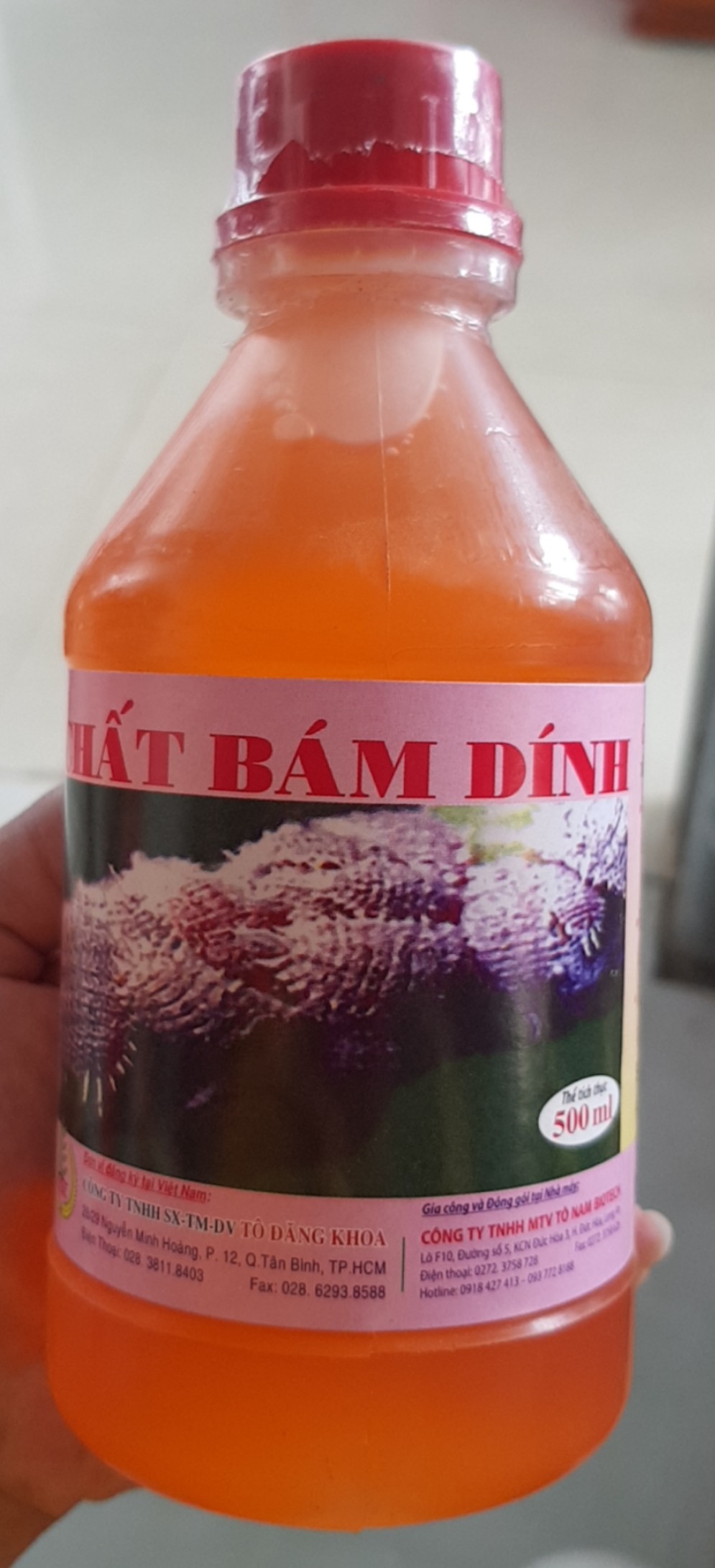 Chất Bám Dính Dùng Cho Cây Trồng - Chai 500ml
