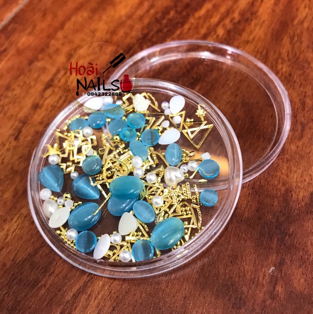 Khay kl + trai mix Phụ kiện Nail