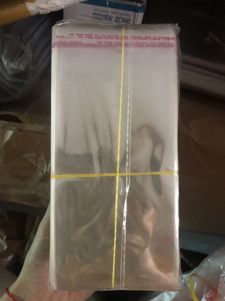 1kg - 9*18*4cm Túi OPP dán miệng