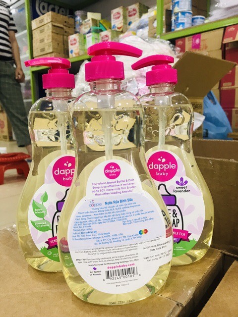 Nước rửa bình sữa Dapple 500ml cho bé