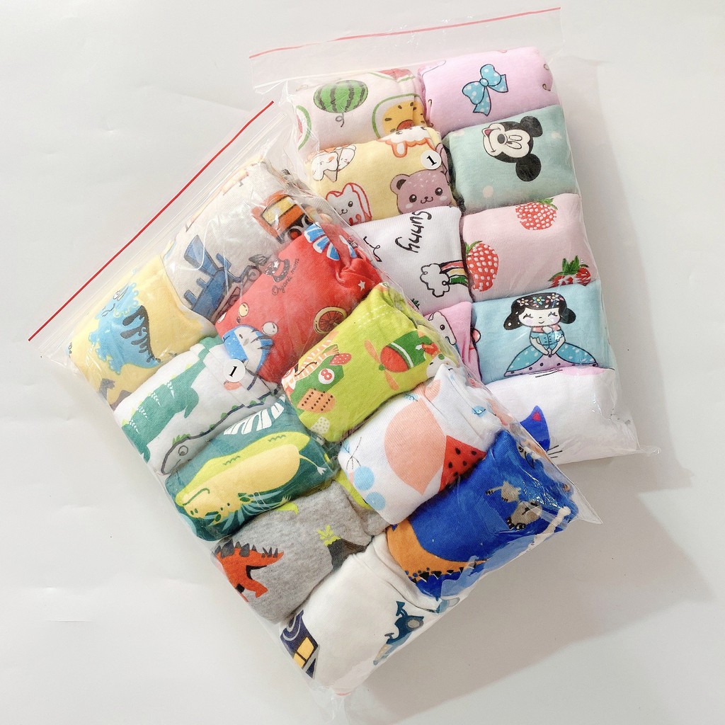 Quần đùi cotton cho bé trai,gái thoáng mát mặc hè (6-16kg)