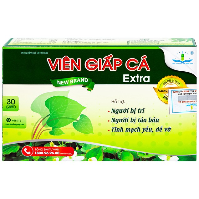VIÊN GIẤP CÁ EXTRA ( HỘP 30V)