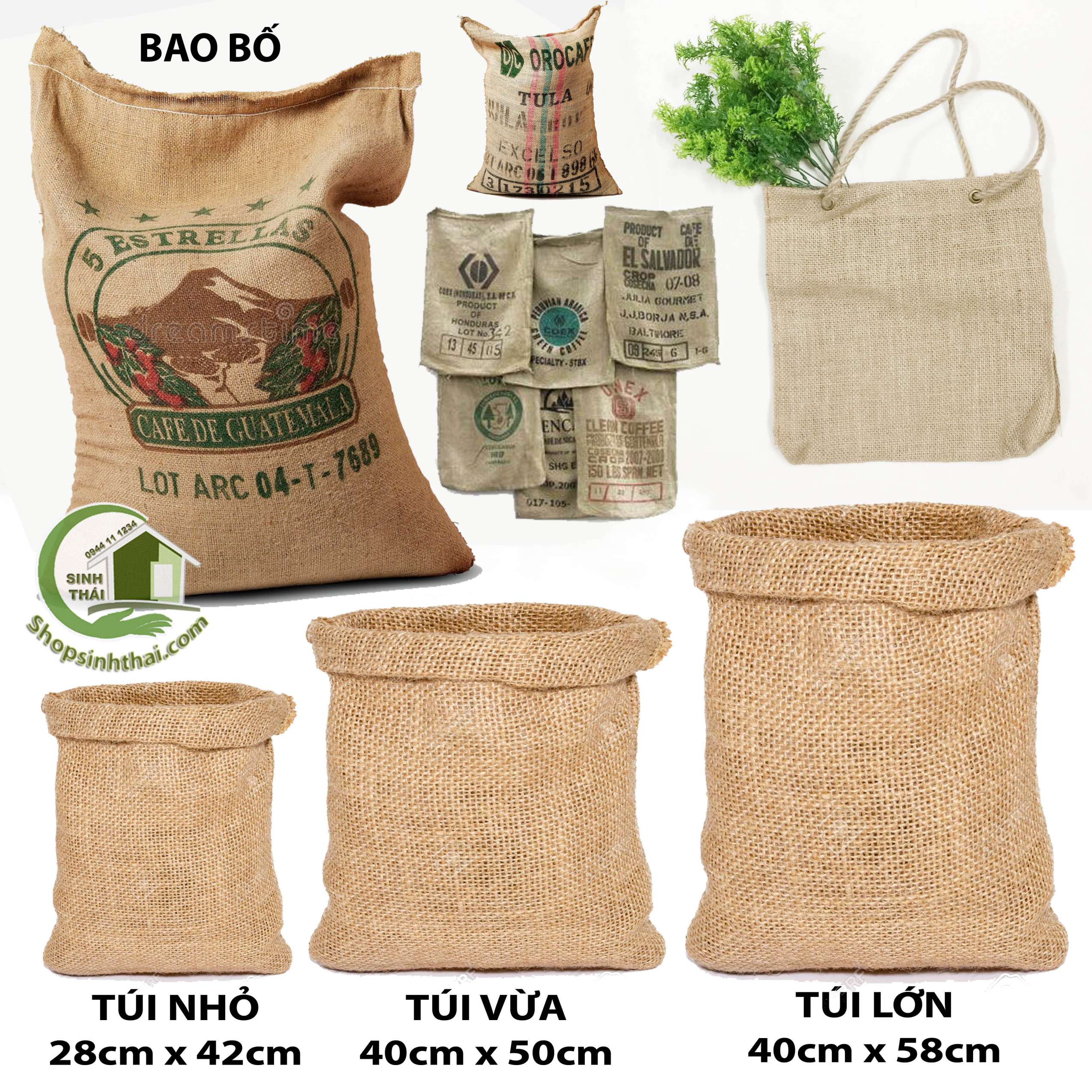 Túi vải bố - bao bố - chọn túi
