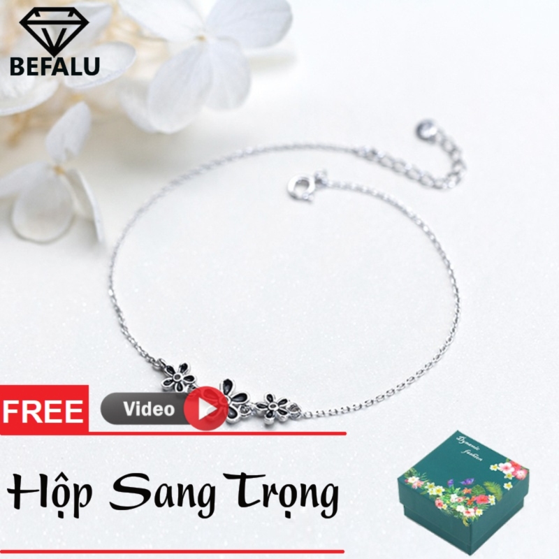 Lắc Chân Nữ Bạc Thật 925 Phong Cách Hàn Quốc LC04 - BEFALU
