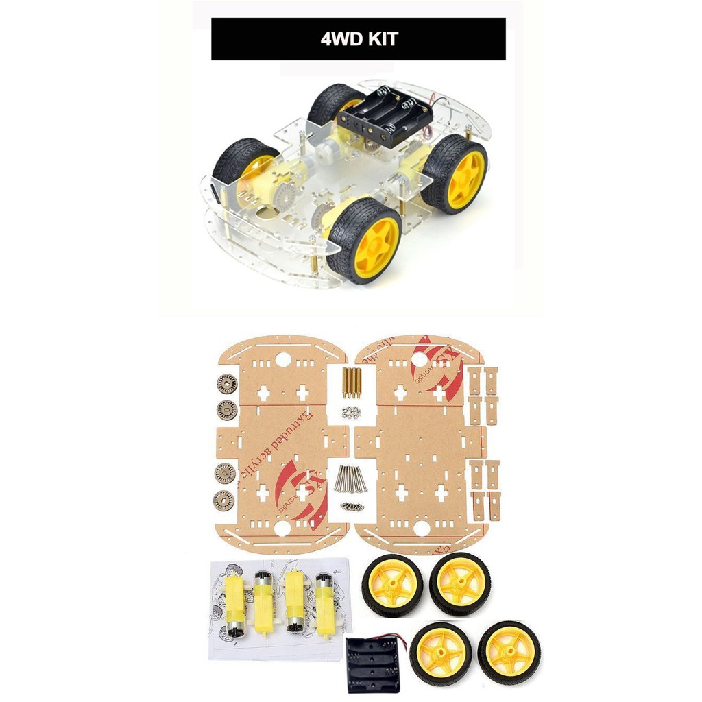 Arduino 2WD / 4WD Smart Robotics Robot Car Chassis Kit Set V1 V2 | Lazada