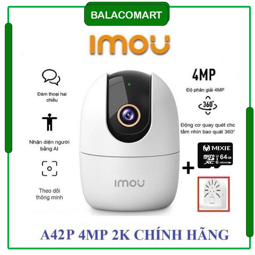 Camera wifi Imou A42P( Ranger 2) 4MP 2K Hàng chính hãng
