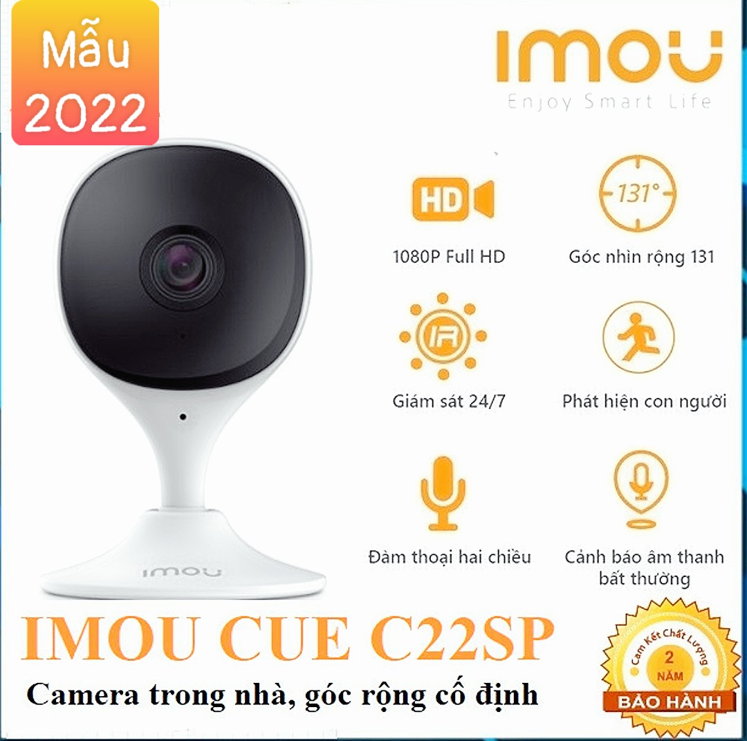 Camera Wifi Imou C22SP 2.0MP, đàm thoại 2 chiều, Chính hãng Imou Việt Nam, Fullbox Nguyên Seal
