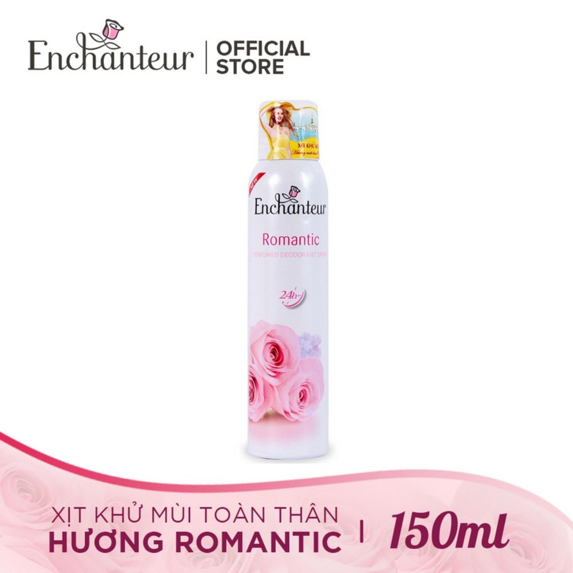 [HCM]Xịt khử mùi Enchanteur Romantic chai 150ml