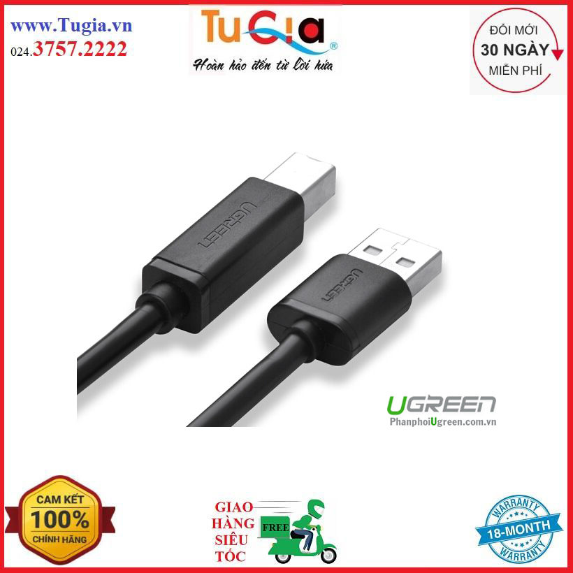 Cáp Máy In Ugreen 10329 (5m) - Hàng Chính Hãng